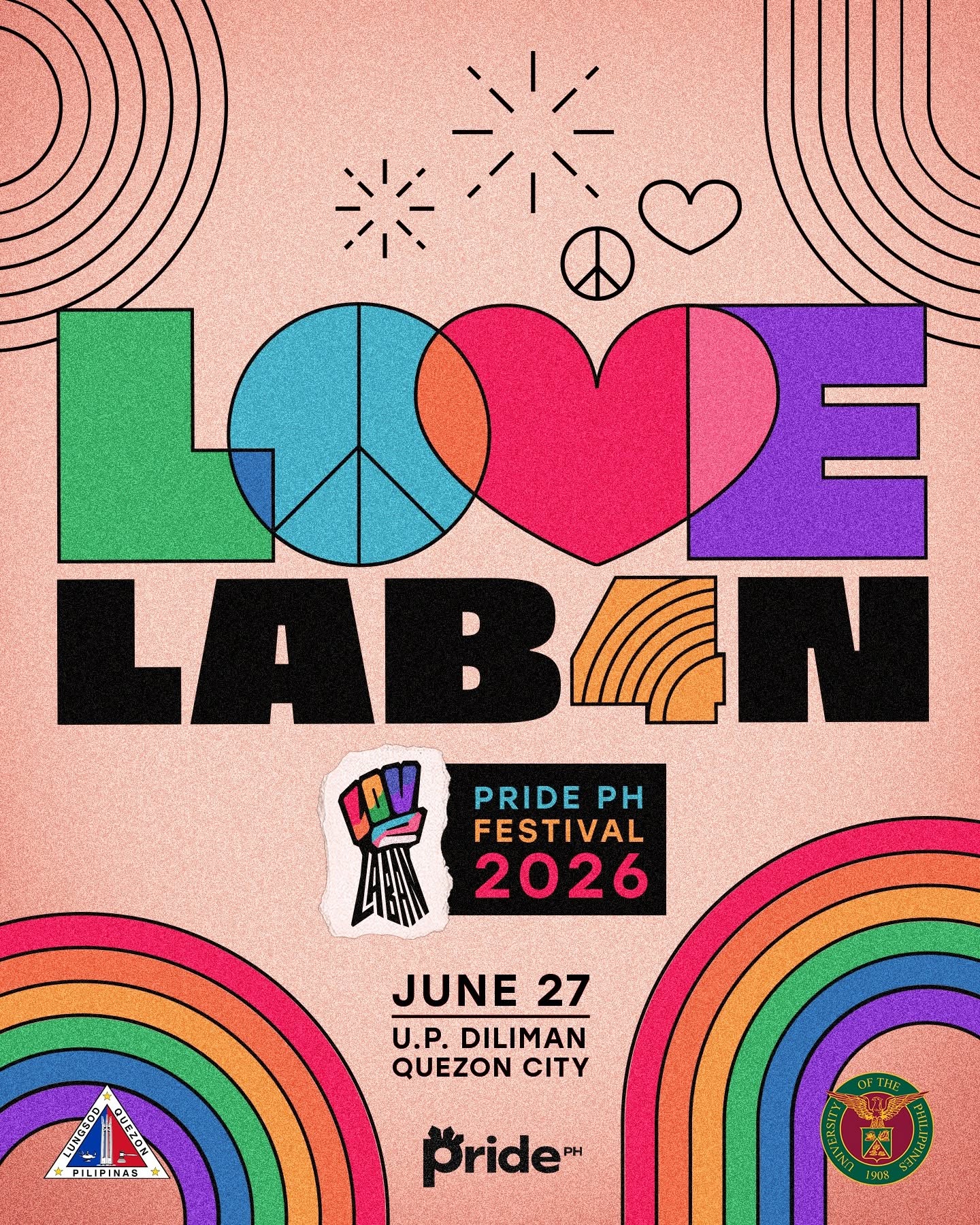 Love Laban: Pride PH Festival 2026 — June 27 at UP Diliman, Quezon City
